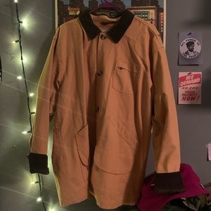 Oversized yellow coat